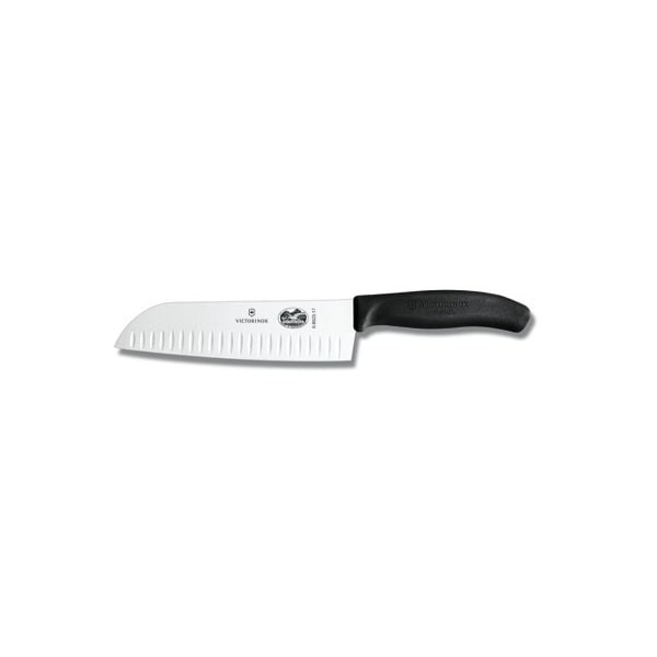 Swiss Army Brands 6.8523.17Us1 Kitchen Swiss Classic Santoku 7In Granton Blade, 10.75In Width At Handle Black VIC-6.8523.17-X4 - main